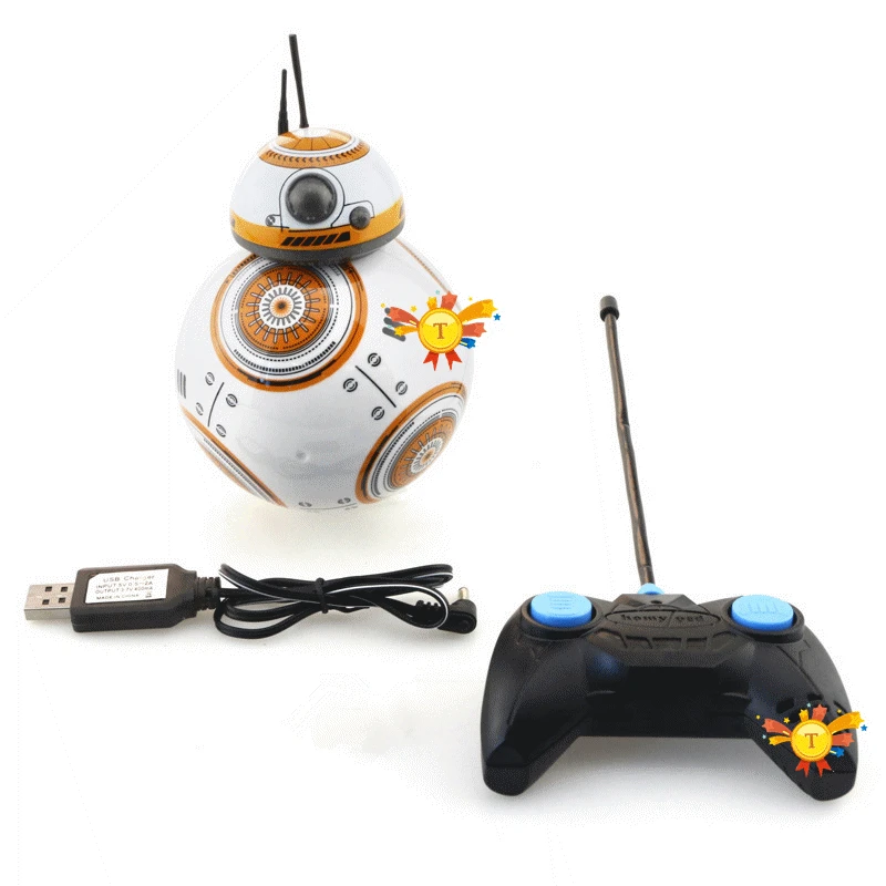 Withe Звезда Sphero BB-8 Wars дистанционного Управление шарик робота BB8 Droid RC BB 8 BB-9E последний джедай расстояние Управление Развивающие игрушки для детей - Цвет: Withe
