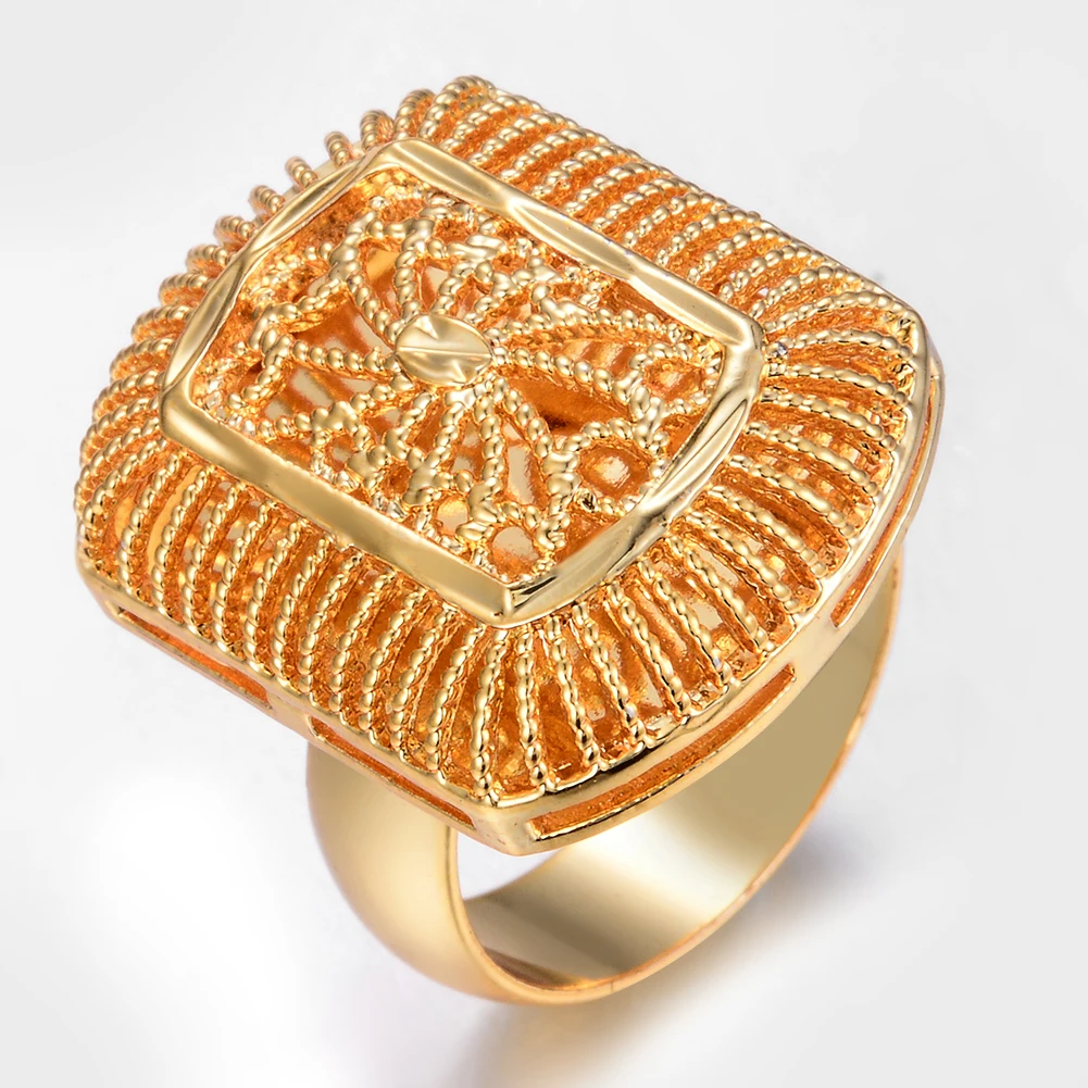 Wando исламское Золотое кольцо для женщин обручальное свадебный Рождественский