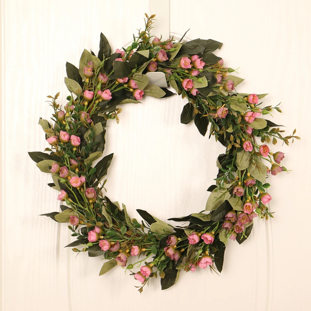 

Simulation Garland Lysimachia Ring Field Pendant Door Knocker Round Leaf Decoration Wreaths Door Hanging Accessories Party Decor