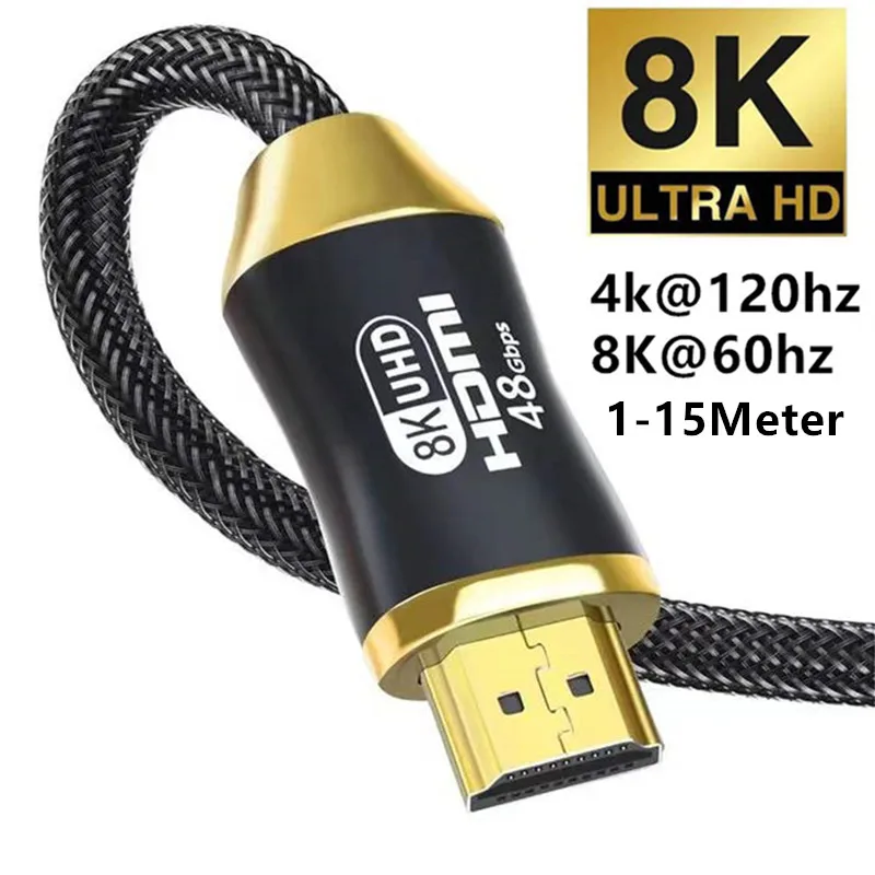 Фото Кабель HDMI 2 1 5/10/15 м 8/60 Гц 4/120 48 Гбит/с Электроника Кабель HDMI 2 1 5/10/15 м 8/60 Гц 4/120 48 Гбит/с Электроника