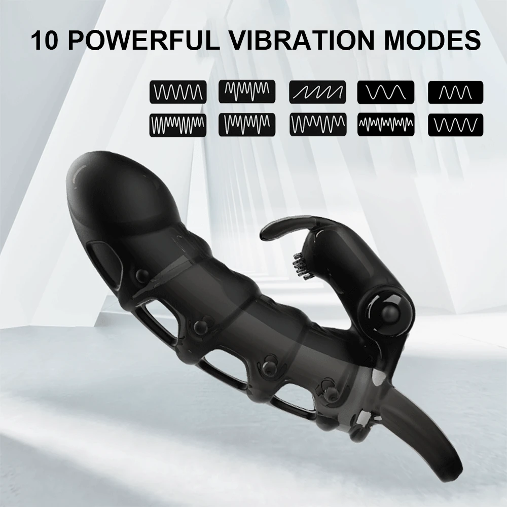 Вибратор-удлинитель для пениса мужчин мужское кольцо насос увеличения мужского