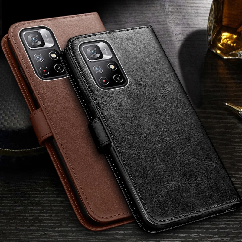 for xiaomi poco m4 pro 5g nfc case book style leather magnetic stand flip phone cover poko pocco little m4pro m 4 pro caso etui free global shipping