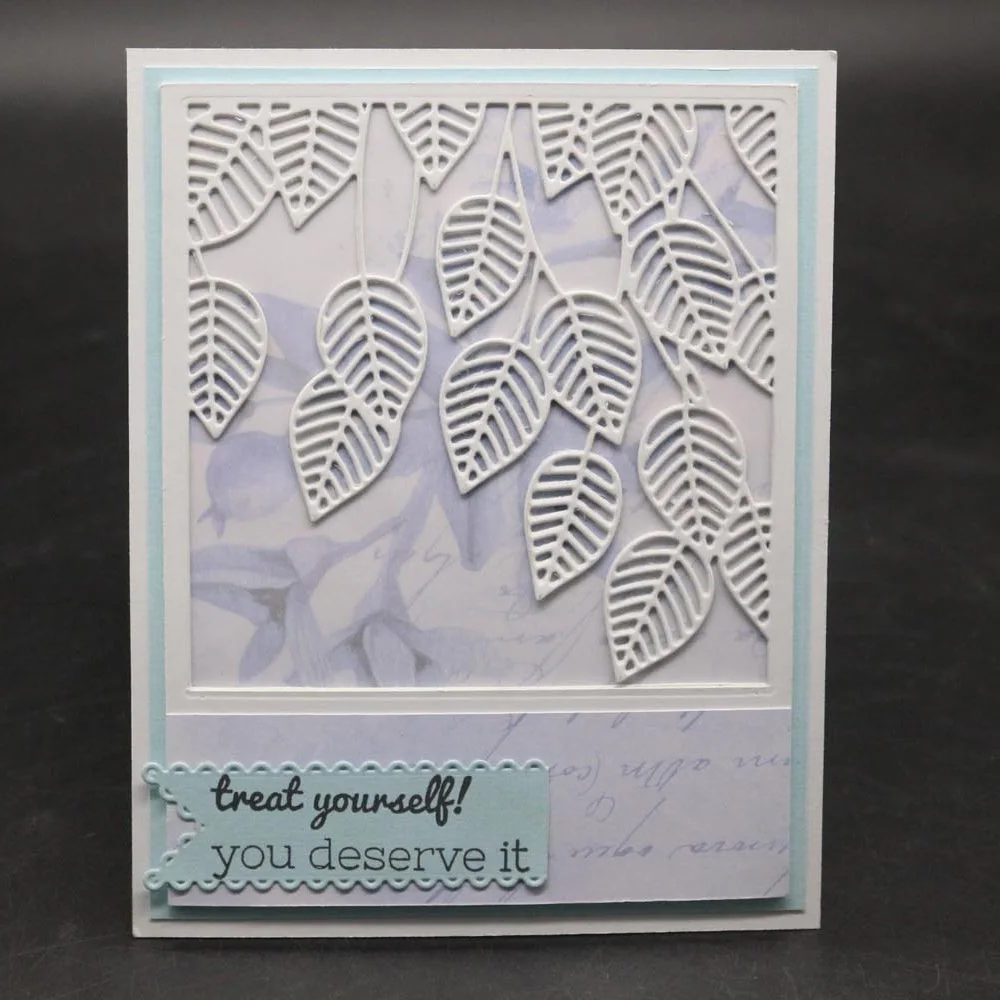 Металлические Вырубные штампы с зелеными листьями рождественские фотообои