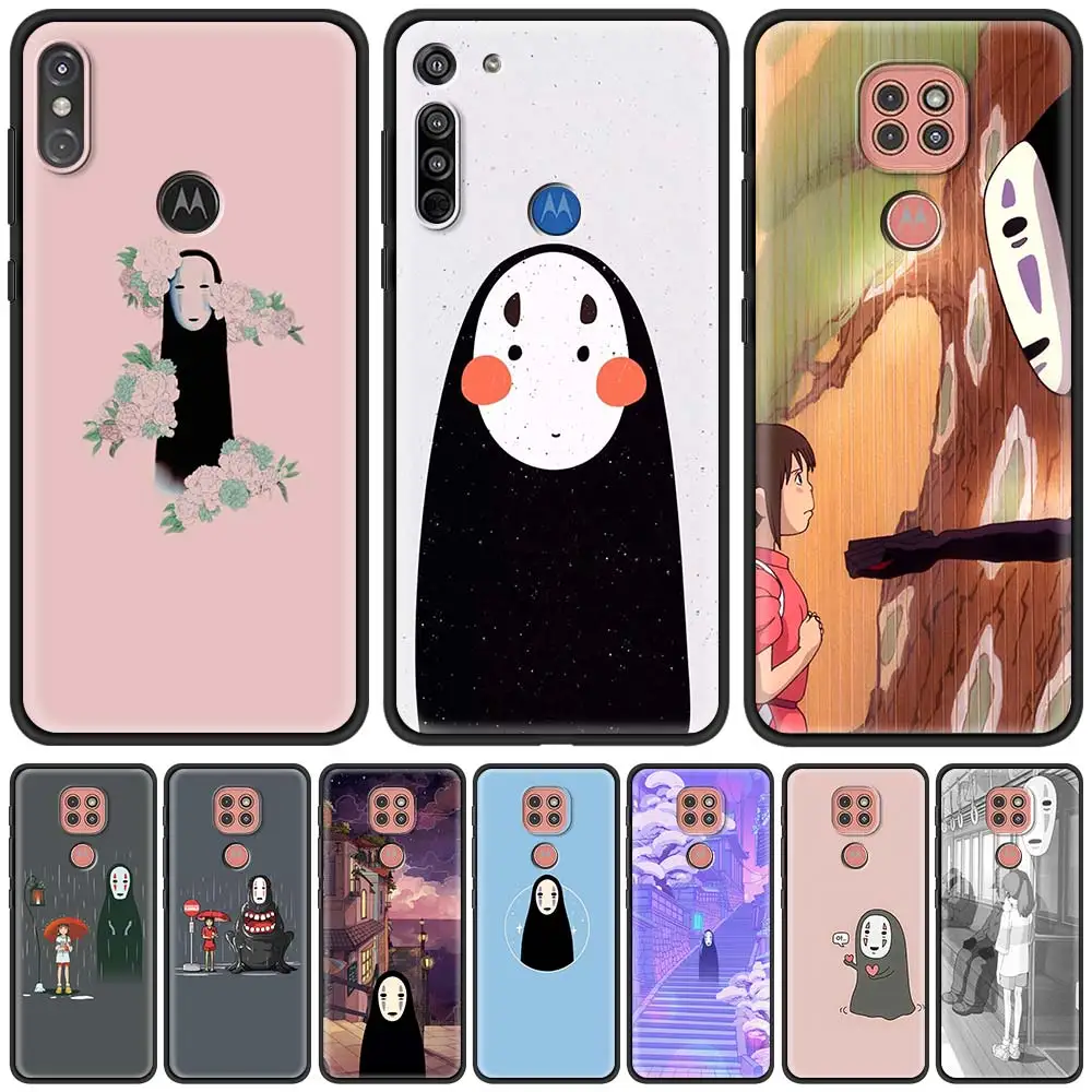 

Japan Spirited Away No Face man Phone Case for Motorola G9 Play One Fusion Hyper G8 Power Lite Edge Plus E6s G Stylus Cover