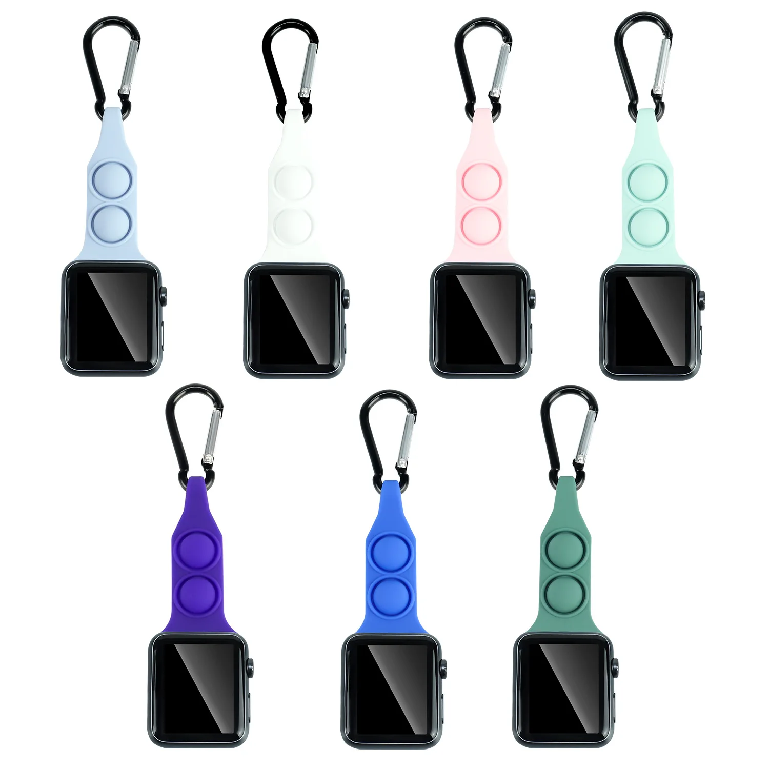 

Игрушки-антистресс Pop It для офиса, 2019 клавиш, Apple Watch, новый стол для медсестер Apple с пузырьковой силиконовой лентой для альпинизма