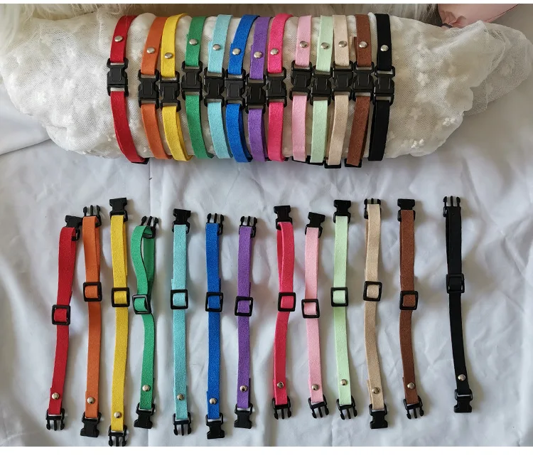 

Ins Fashion Dog Collar Walking Outdoor Safety Protect Nylon Collar For Bulldog Beagle Small Medium Large Dogs Two-Color Collars