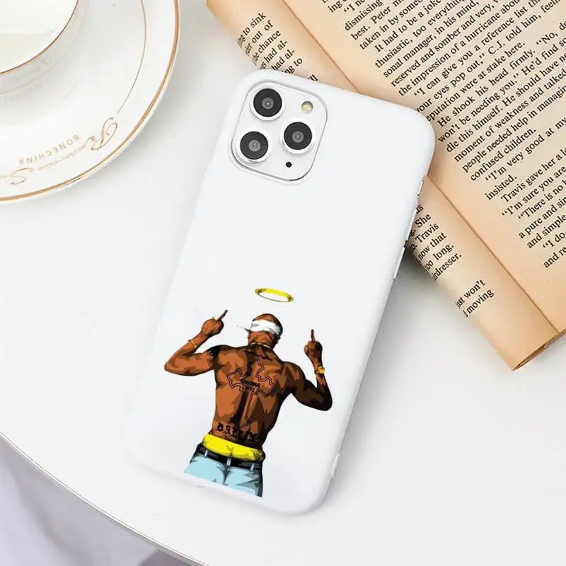 

Rapper 2pac singer Phone Cases Candy Color for iPhone 6 7 8 11 12 s mini pro X XS XR MAX Plus