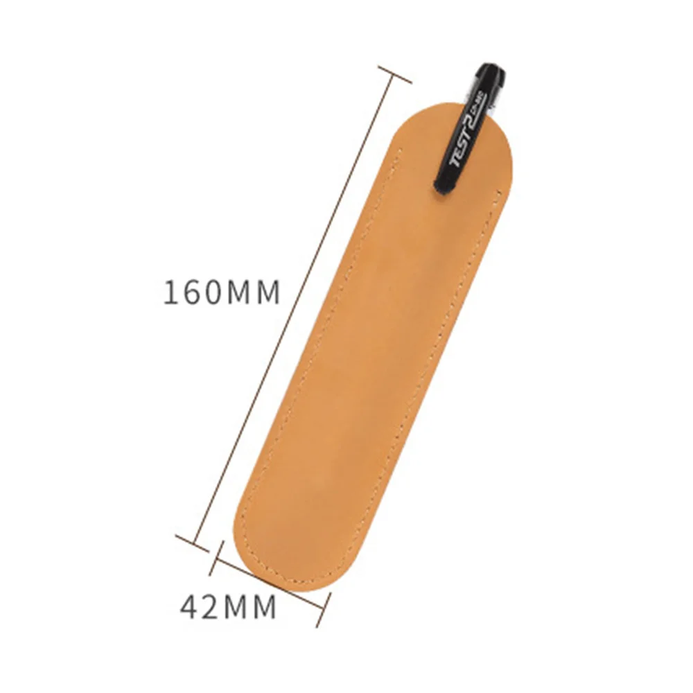 Сумка для карандашей из воловьей кожи простой вместительный кожаный чехол