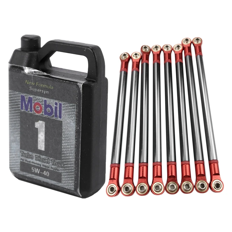 

Коробка для масла двигателя бака с 8 шт. литой звеньевой штанги 313 мм комплект колесной базы, для 1/10 радиоуправляемого гусеничного автомобил...