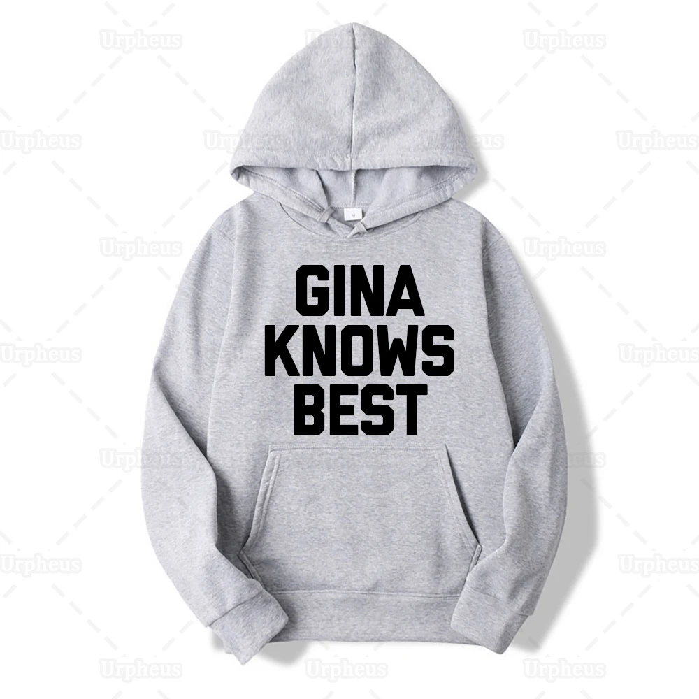 Толстовка с капюшоном принтом Brooklyn Nine Merch Gina Knows |