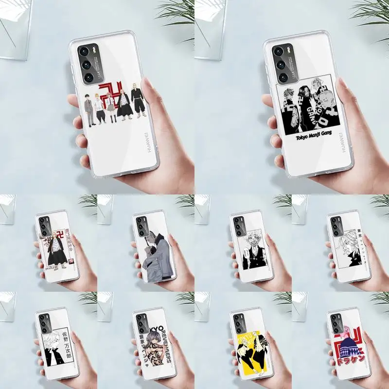 

Tokyo Revengers Phone Case Transparent For Huawei MATE P 40 30 20 10 pro plus lite X 5G Soft TPU Clear Mobile bags