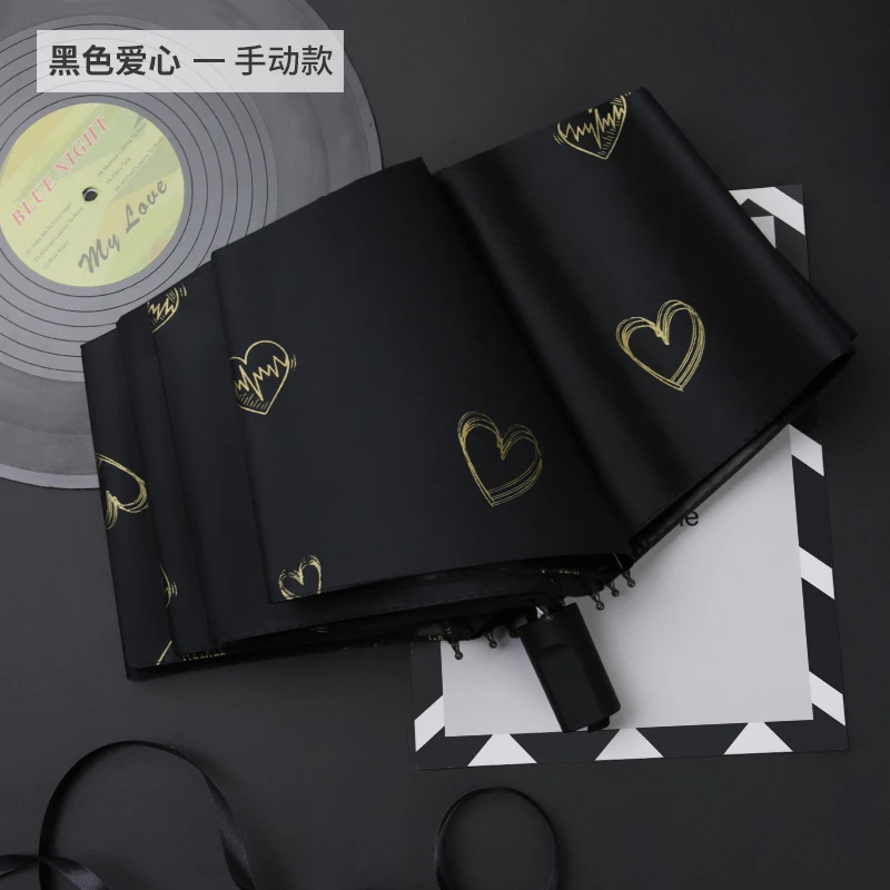 

Anti Uv Umbrella Automatic Men's Ladies Business 3 Folding Double Layer Large Sunny Umbrella Portable Paraplu Rain Gear DL60YS