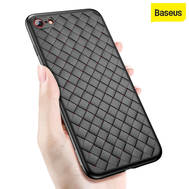 Чехол для телефона Baseus Weaving айфон 7 8 Силиконовый защитный чехол plus Роскошный