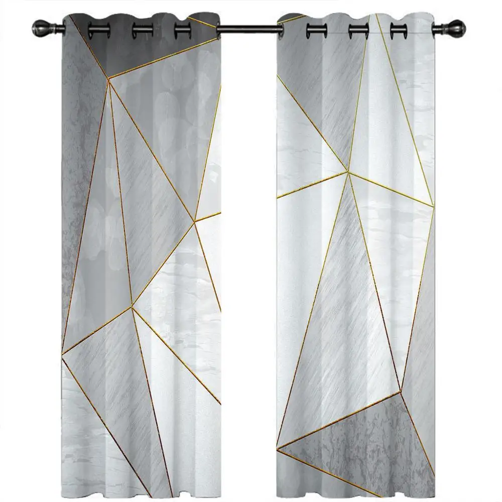 Затемняющие 3D шторы на окна занавески для гостиной спальни белый неправильной