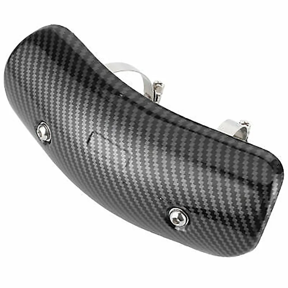 

With Screws Heat Shield Accessories Pipe Carbon Fiber Exhaust Guards Parts