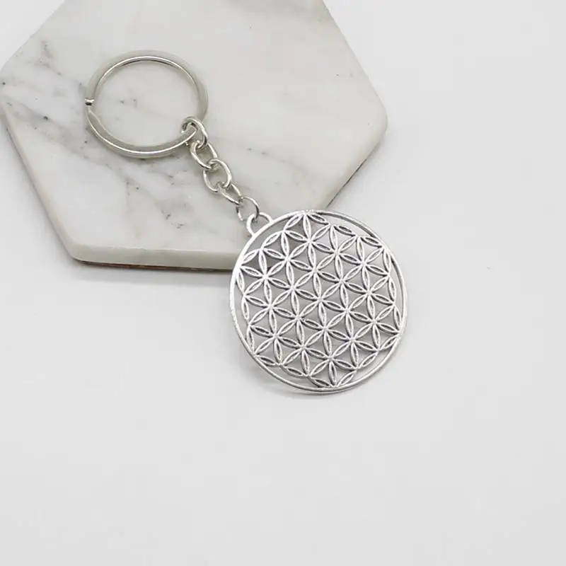 Цветок брелок Жизнь ювелирные изделия sacred геометрические Аксессуары Шарм