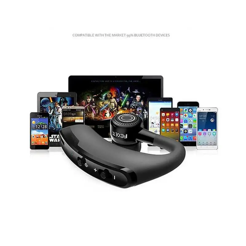 V9 Висячие Наушники беспроводные для автомобиля бизнес наушники стерео мини Bluetooth