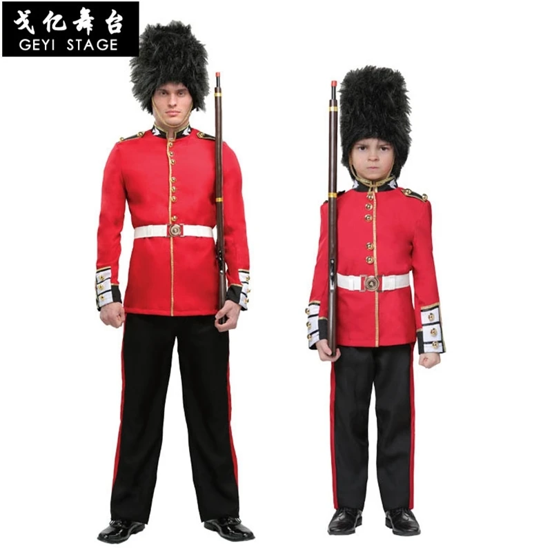 

Детский костюм на Хэллоуин, униформа Королевская Гвардия в британском стиле, костюм для мальчиков, униформа американского солдата для выступления Вечерние