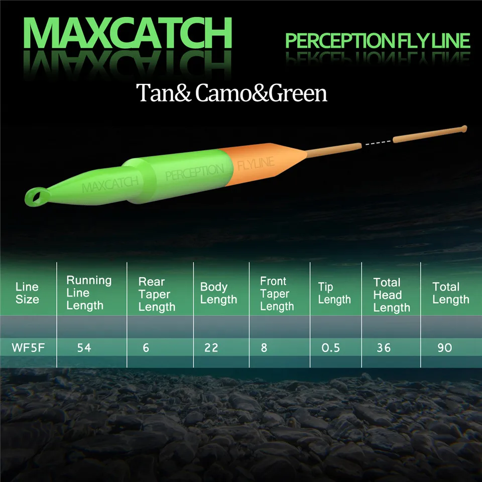 Maximumcatch 80-100FT восприятие форели плавающая Летающая леска 2-8WT Вес вперед Летающая леска
