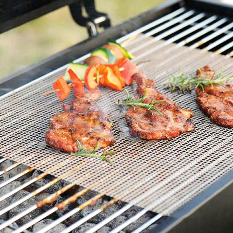 Антипригарные барбекю коврики для жарки высокой безопасности термостойкие