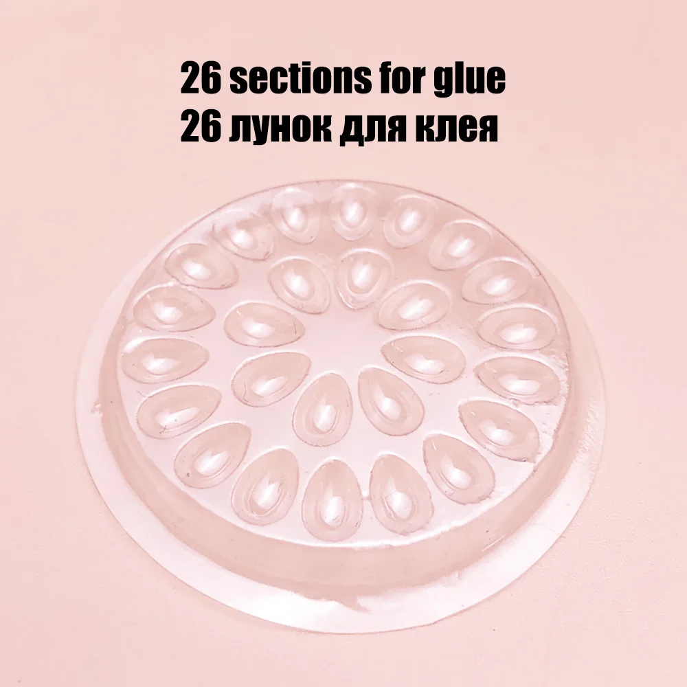 100 шт. одноразовые пластиковые поддоны для клея наращивания ресниц |