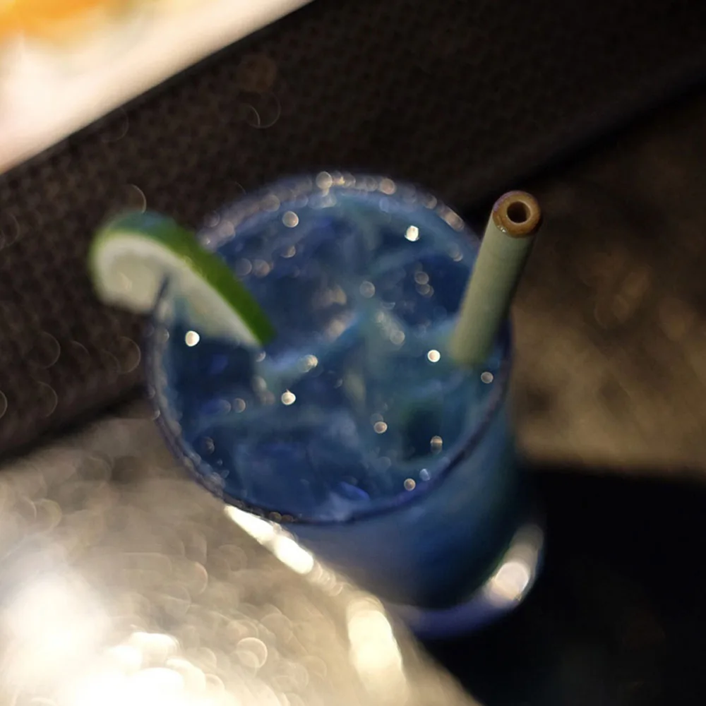 

Bamboo Straws Eco-Friendly Reusable Drinking Straw with Cleaning Brush Handmade Organic Bamboo Straws for Kitchen Party