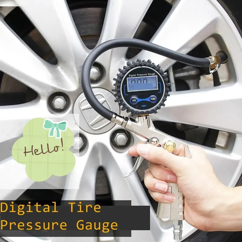 Автомобильный Высокоточный пистолет для давления в шинах манометр надувания