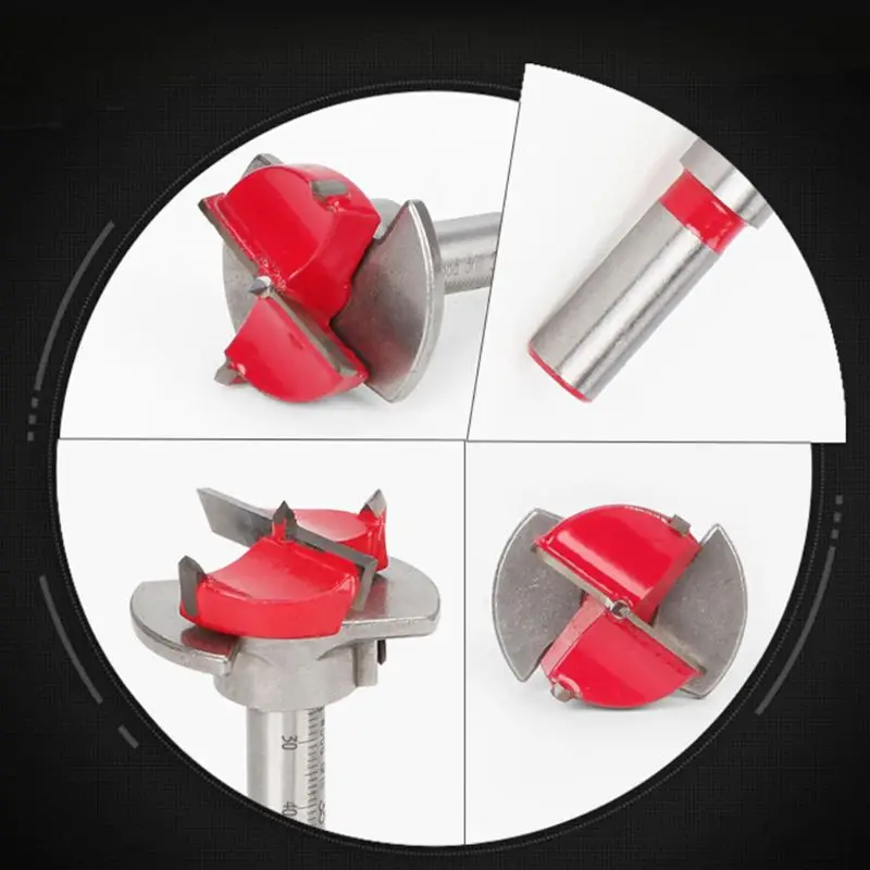 

35mm Forstner Auger Drill Bit Woodworking Cabinet Hinge Hole Opener Milling Cut R9UC