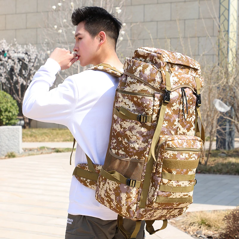 Новая камуфляжная парусиновая Большая вместительная мужская дорожная сумка для