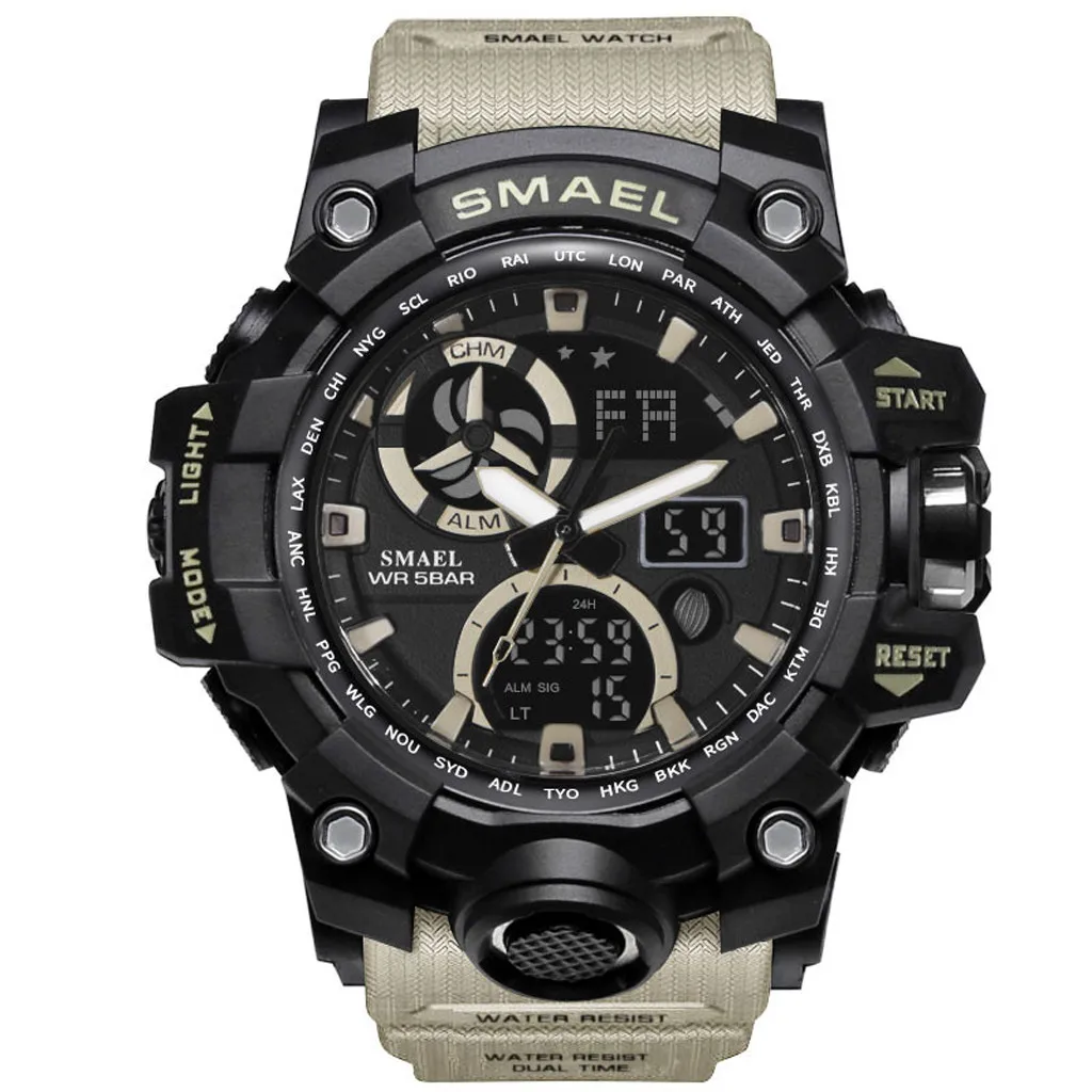 

HONHX Watch watch for men Mens Watches Top Brand Luxury Men Sport Watch Dual Display Analog Digital LED Electronic Wrist Watches