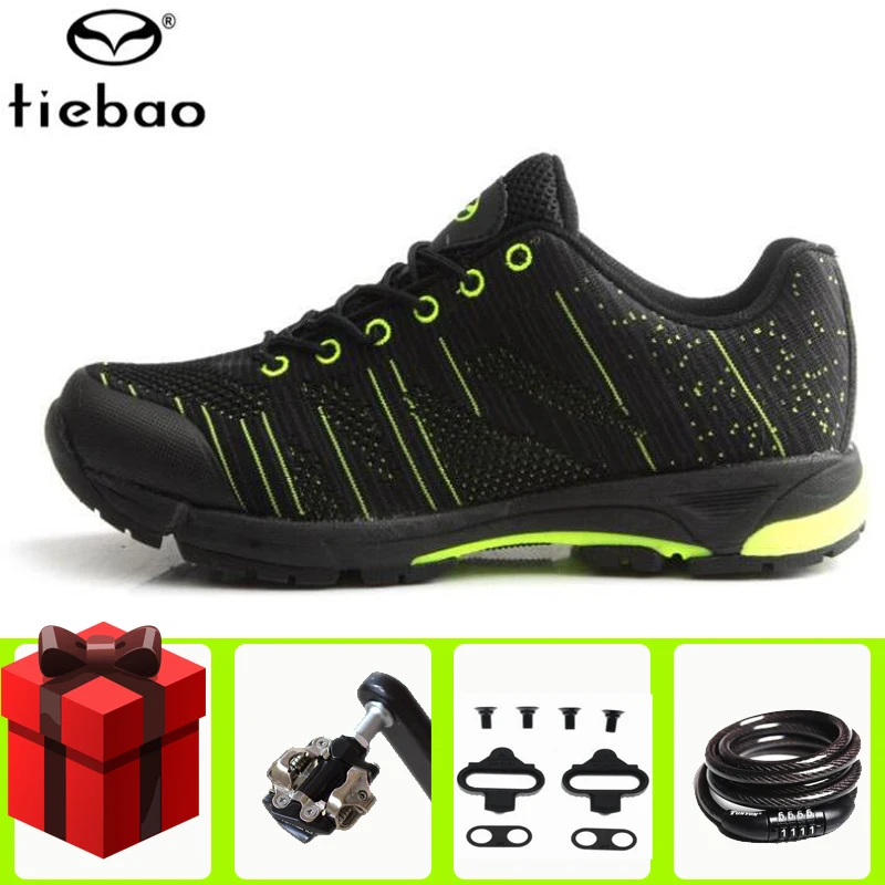 Tiebao велосипедная Обувь zapatillas de ciclismo MTB велосипедный профессиональный спортивный самоблокирующийся обувь мужская обувь для отдыха - Цвет: B1814 add all