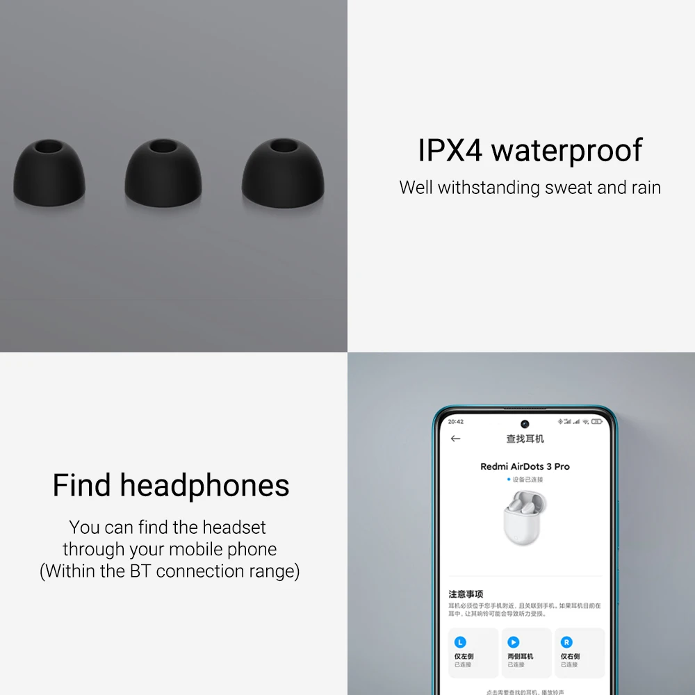 new xiaomi redmi airdots 3 pro mi true wireless bluetooth earphone adaptive noise cancelling earbuds wireless charging headphone free global shipping