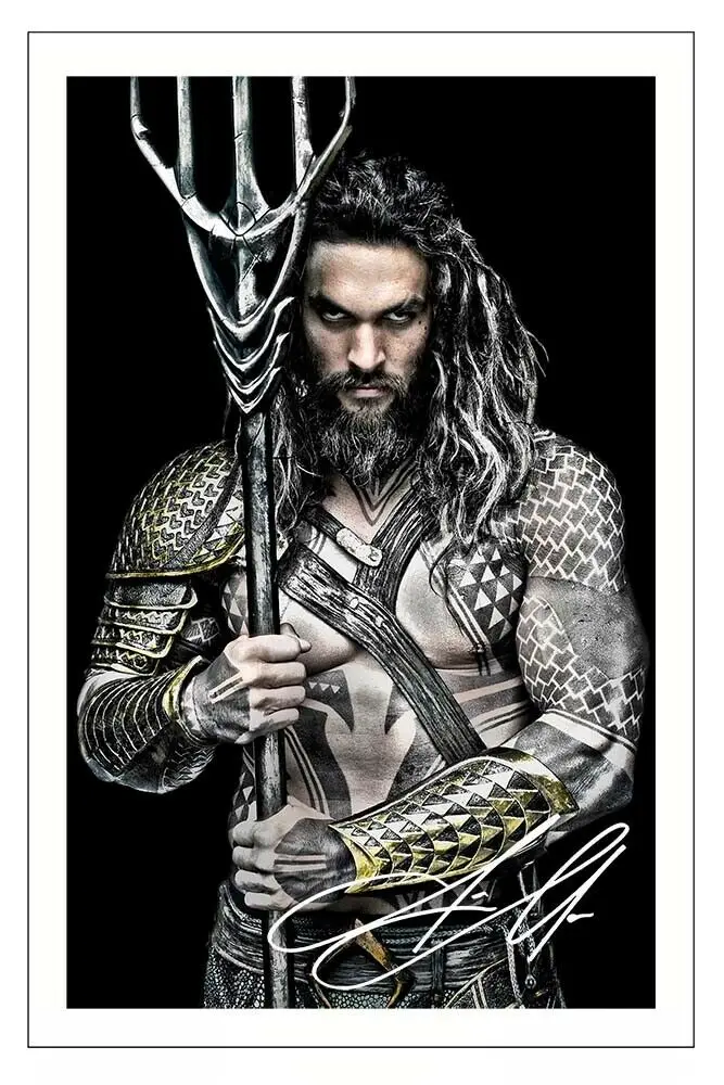 

Шелковый плакат с надписью JASON MOMOA, 24x36 дюймов