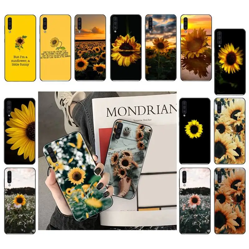 Красивый чехол Babaite с желтым подсолнухом для телефона Samsung Galaxy A7 A50 51 A70 80 A40 A20 A30 A8 A6