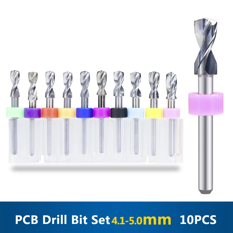 XCAN 10 шт. 4 1 5 0 мм набор сверл печатной платы 3 175 карбидный PCB|woodworking tools|tools importercnc drill