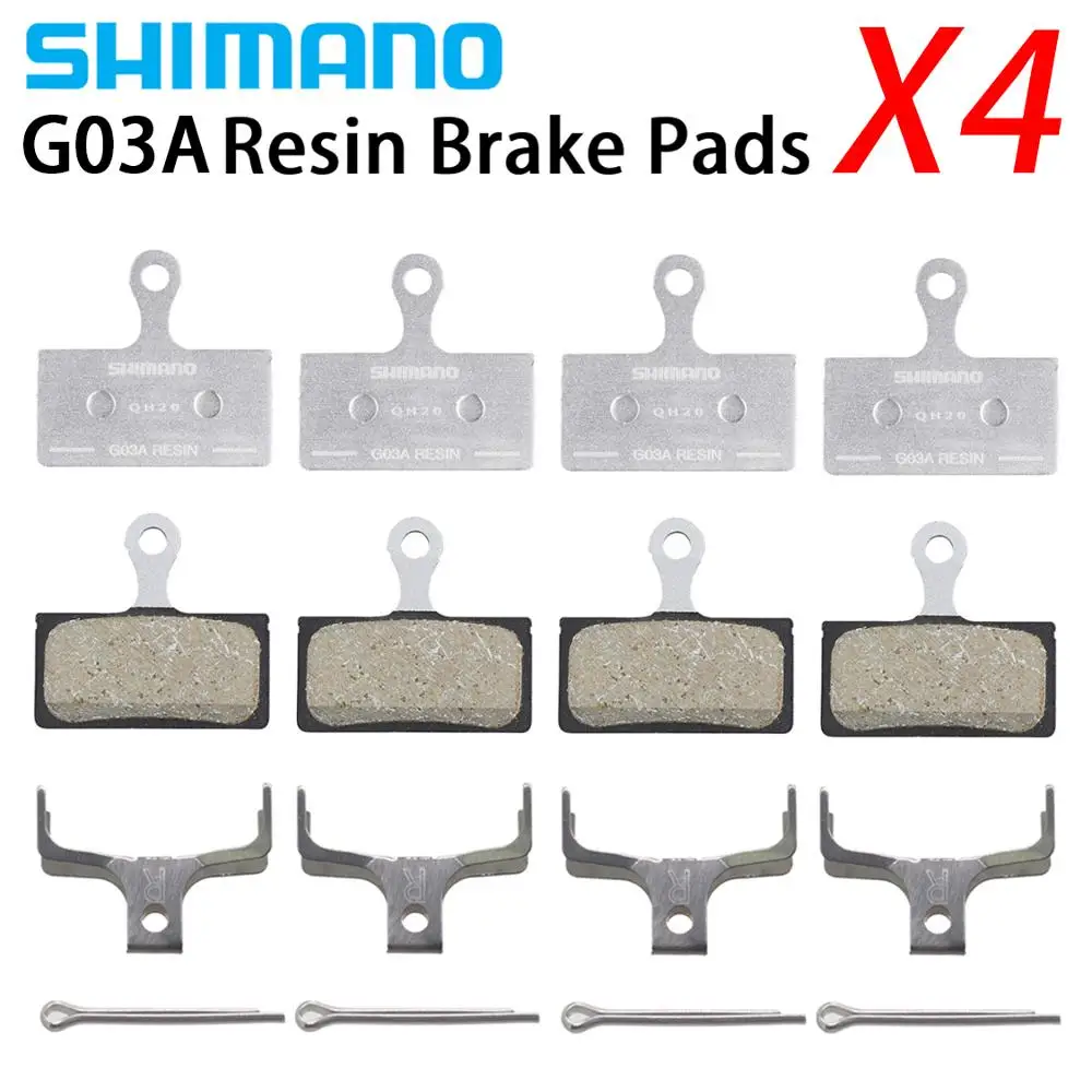 G03A 4 SET SHIMANO G02A G02S G03A полимерный диск тормозные колодки DEORE XT SLX DEORE G03S полимерная тормозная колодка горный M7000 M8000 M9000 M6000 тормозных колодок - Цвет: G03A 4 SET