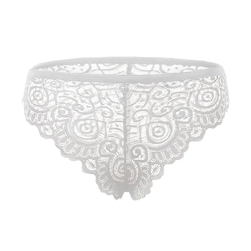

Women Sexy Lingerie Lace Underwear Floral Lace Sexy Elastic Waist See Through Seamless Underwear Panties 2 Colors