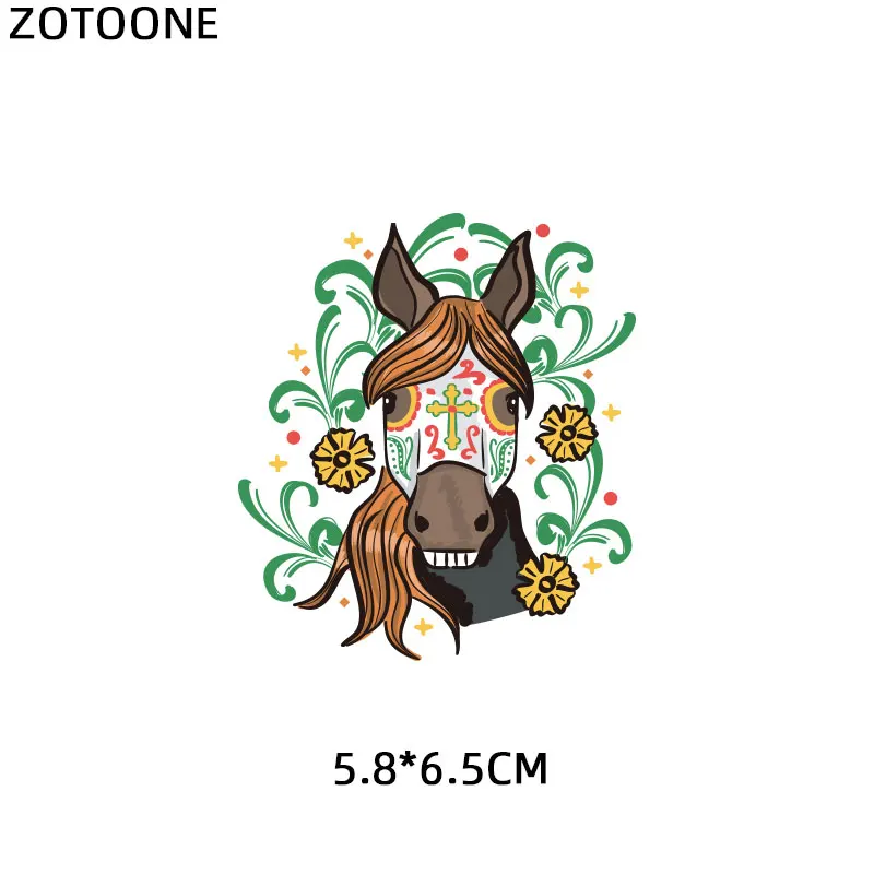 ZOTOONE Милая нашивка единорога утюжок на собачьем медвежонком патчи с