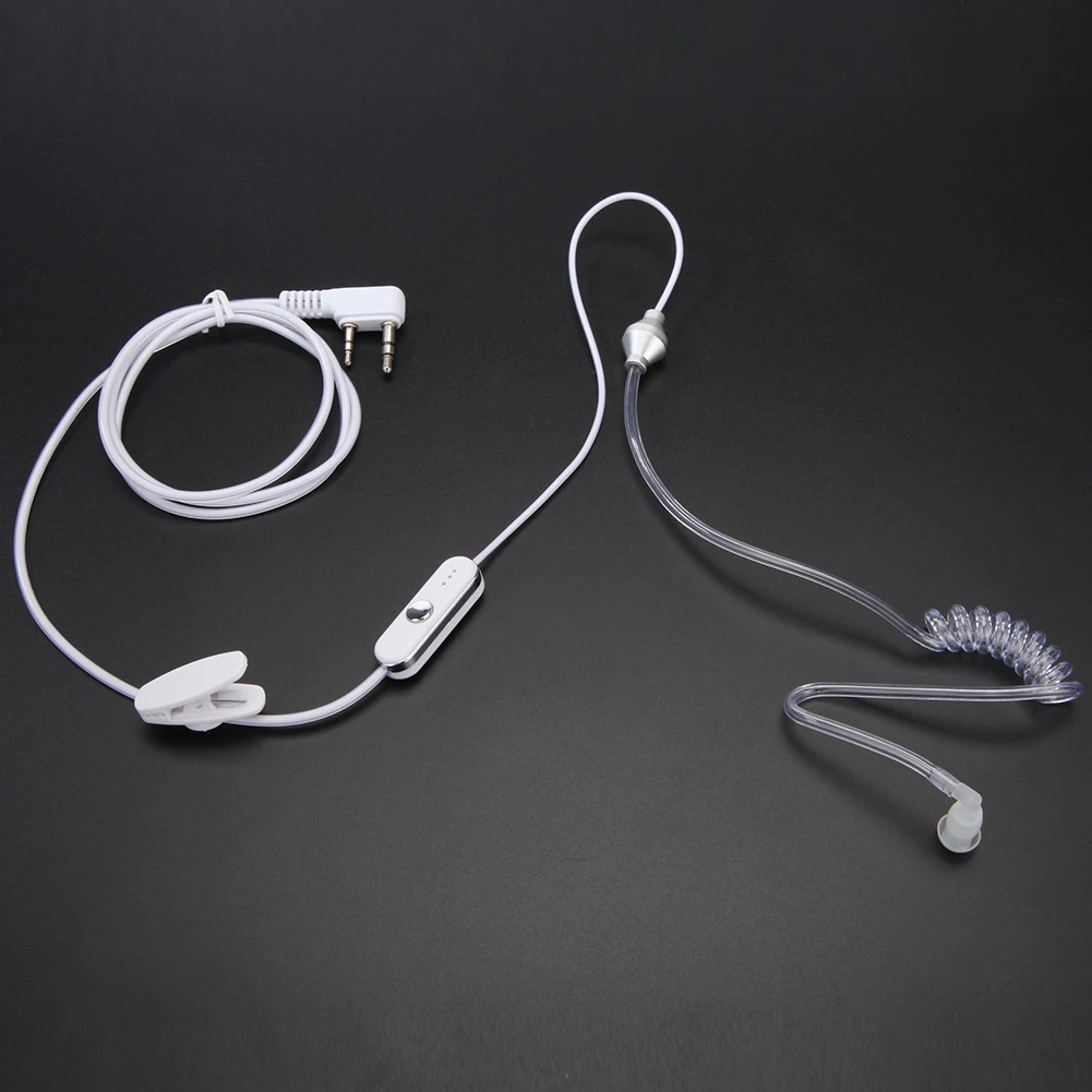 

2 Pin K Plug Acoustic Tube PTT Mic Earpiece Earphone Monitor Headphone Headset For Kenwood Baofeng Retevis HYT WOUXUN TYT Radios