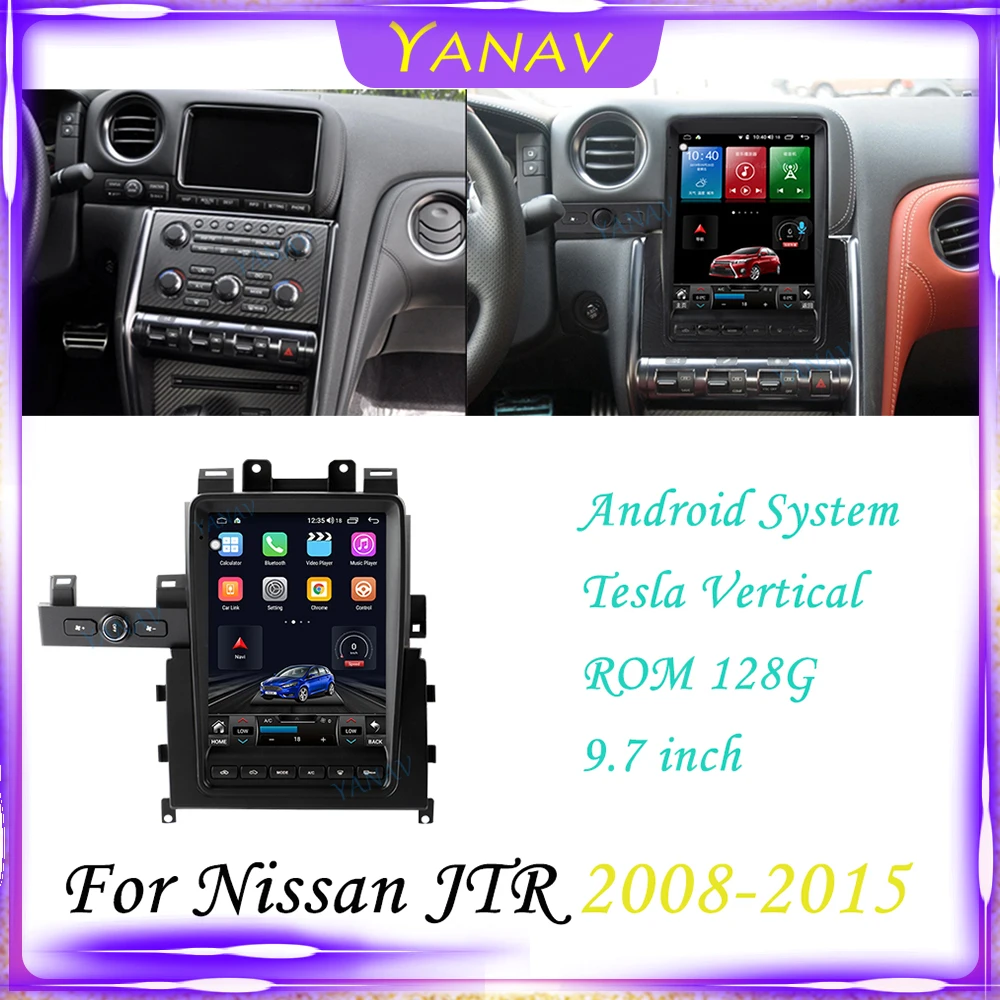 

Автомагнитола для Nissan JTR 2008-2015, GPS-навигация, Android, 2 Din, стереоприемник, Автомобильное видео, Мультимедийный MP3-плеер с вертикальным экраном