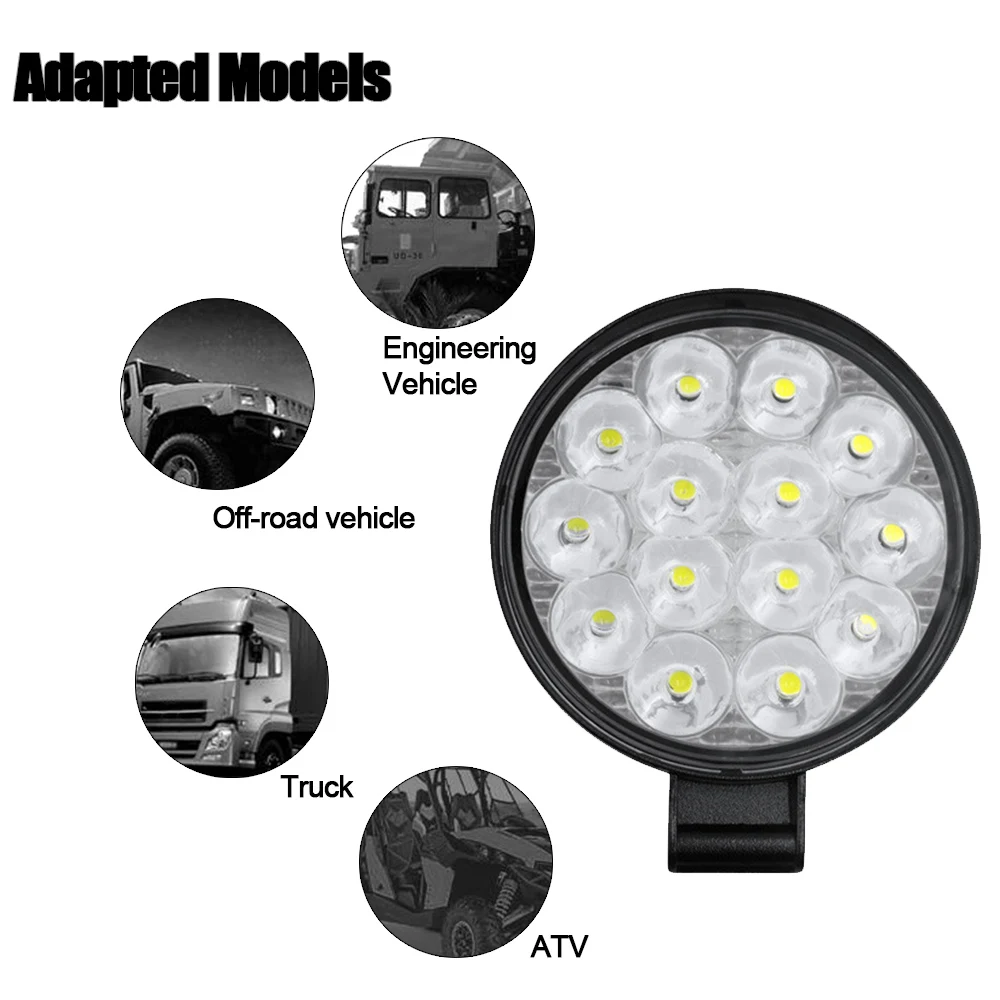 Миниатсветильник светодиодный фонарь для внедорожников и грузовиков 42 Вт -