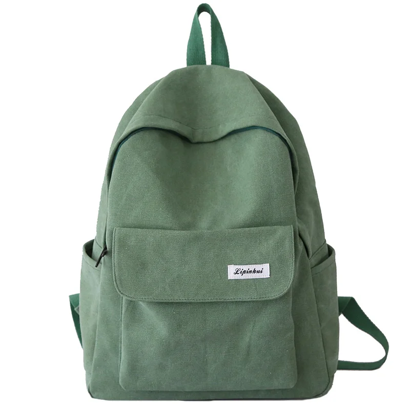 

Vintage Canvas Backpack Teenagers Simple Sryle College School Large Bag Girls Casual Durable Outdoor Cloth Bags Mochila DF637