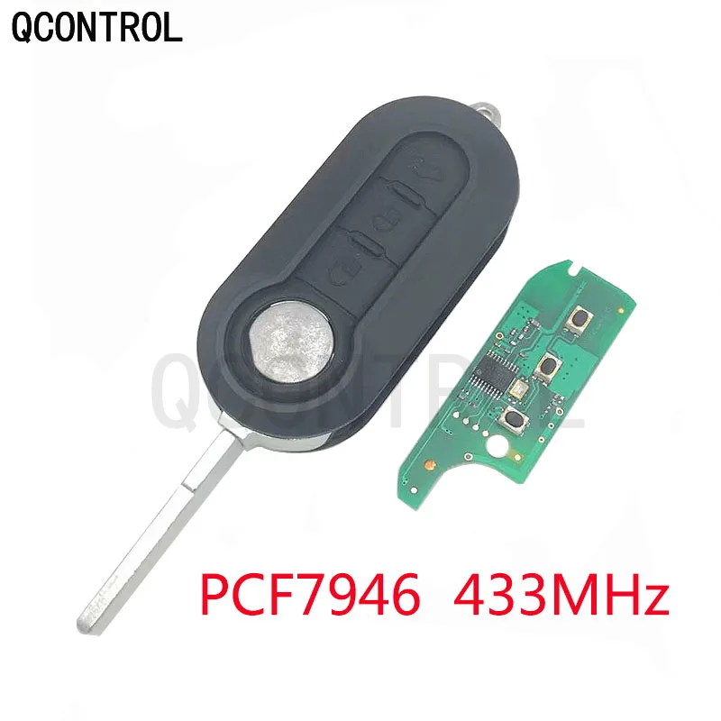 QCONTROL дистанционный брелок для Fiat 500L MPV Ducato для Citroen Jumper для peugeot Boxer 2008- RX2TRF198 без знака с чипом ID46
