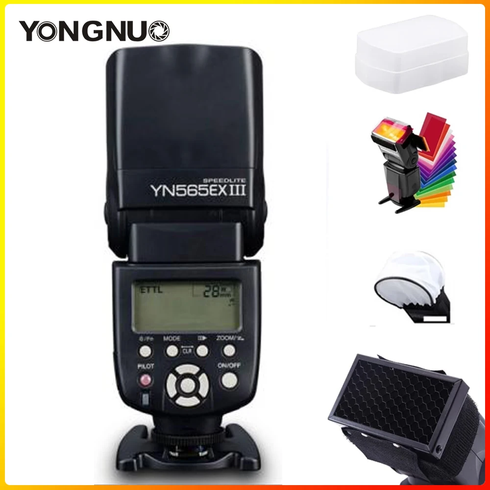 Светодиодная лампа для видеосъемки YONGNUO YN565EX III YN565 EX Беспроводной TTL Вспышка Speedlite