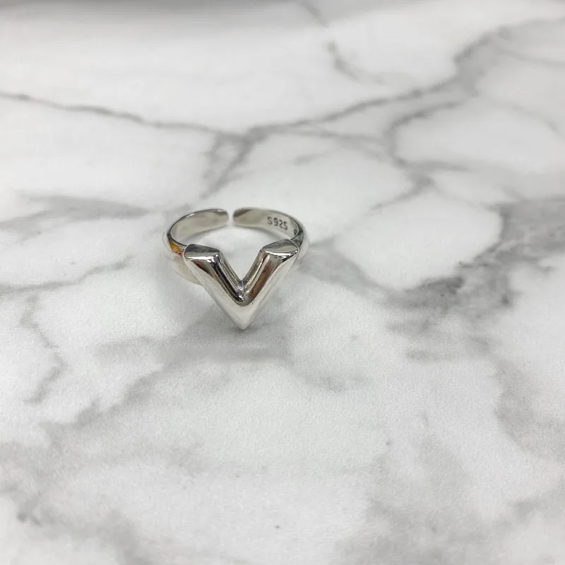 

Ring Letter Women Fashion Finger Rings Jewelry Old Vintage Cool Geometric Star Hip Hop Silver Color Korean Ring Adjustable