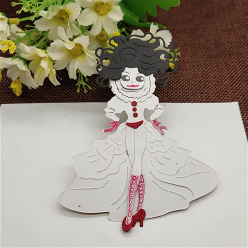 Танцевальная балетная кукла для девочек металлические режущие штампы альбома