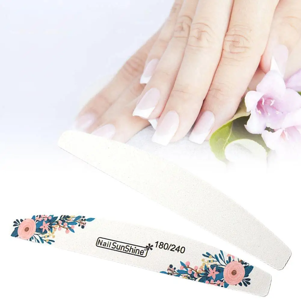 

Professional Nail File Double Sided Nail File Nail Files Art Sponge Buffer Fingernail Grinding Polishing Nail Block Sanding N2Y6