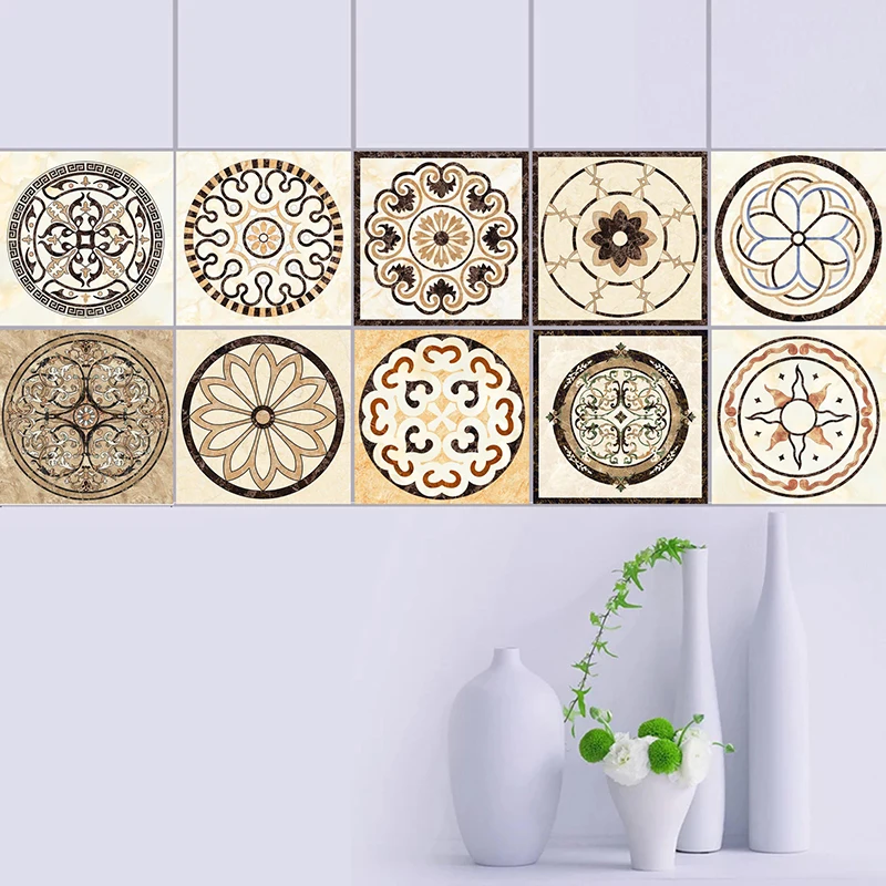 20pc Elegant 3D Self Adhesive Tile Sticker Home Decor Simple Wall DIY UK Garden Supplies |