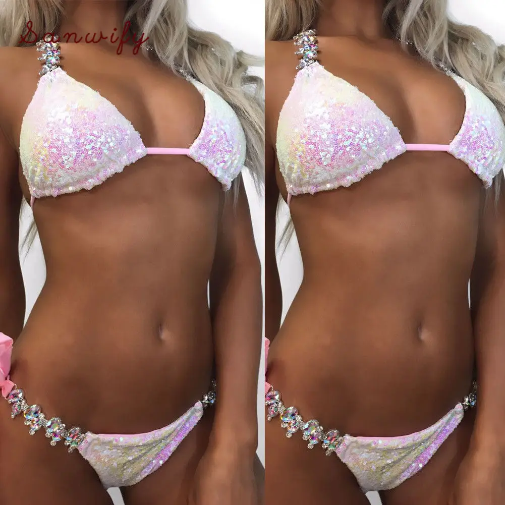 

Women Sexy Bathing Suits Hot Bikini Set Push-up Padded Swimwear Beachwear