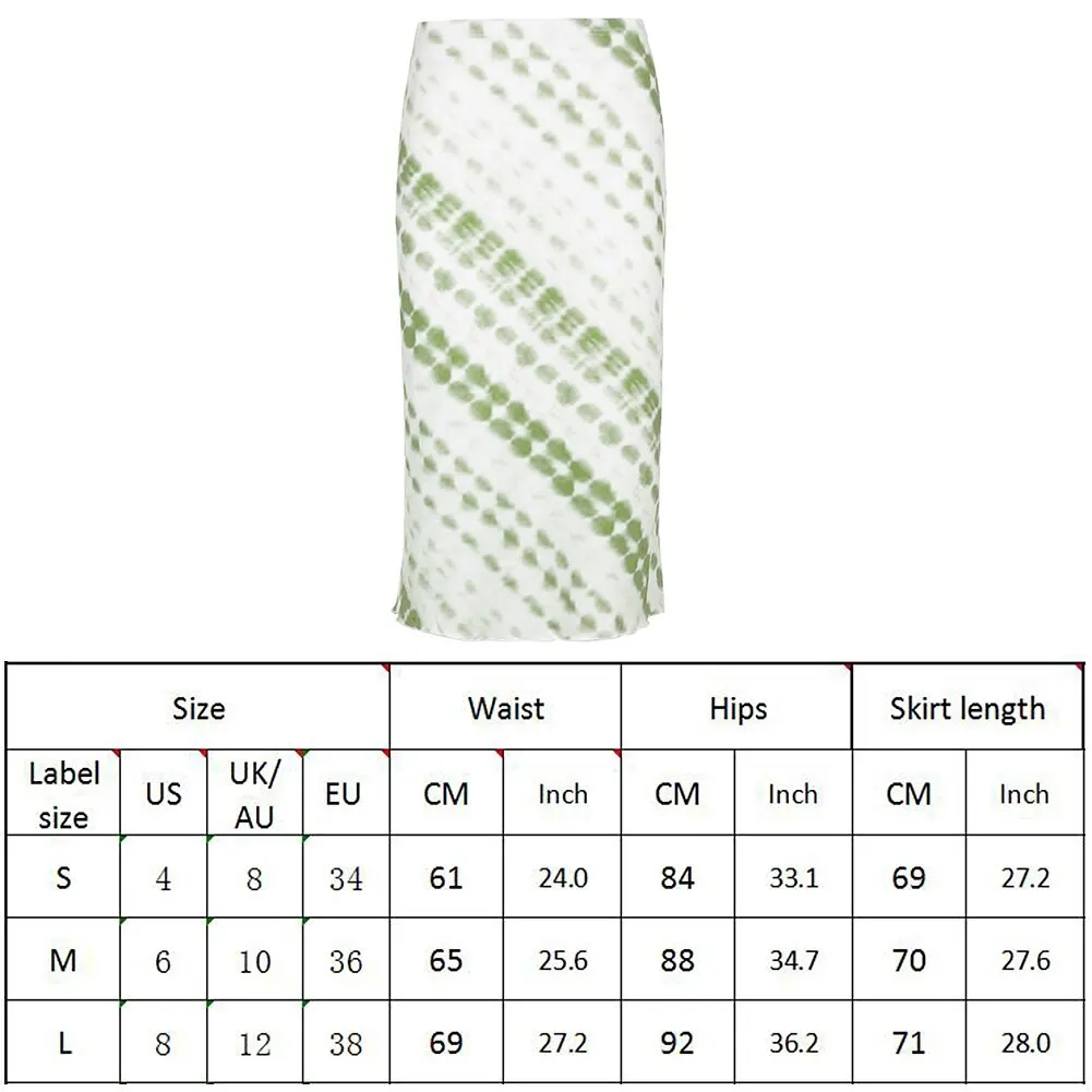 

Tie Dye Print Skirts Women Y2k Aesthetic Frill Long Mid-calf Straight High Waist Skirt Cute Retro Party Outfits Streetwear Women
